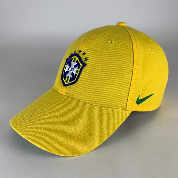 Brazil FIFA Yellow Nike Legacy91 Strapback Adjustable Hat - Picture 1 of 5